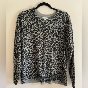 Leopard print cardigan